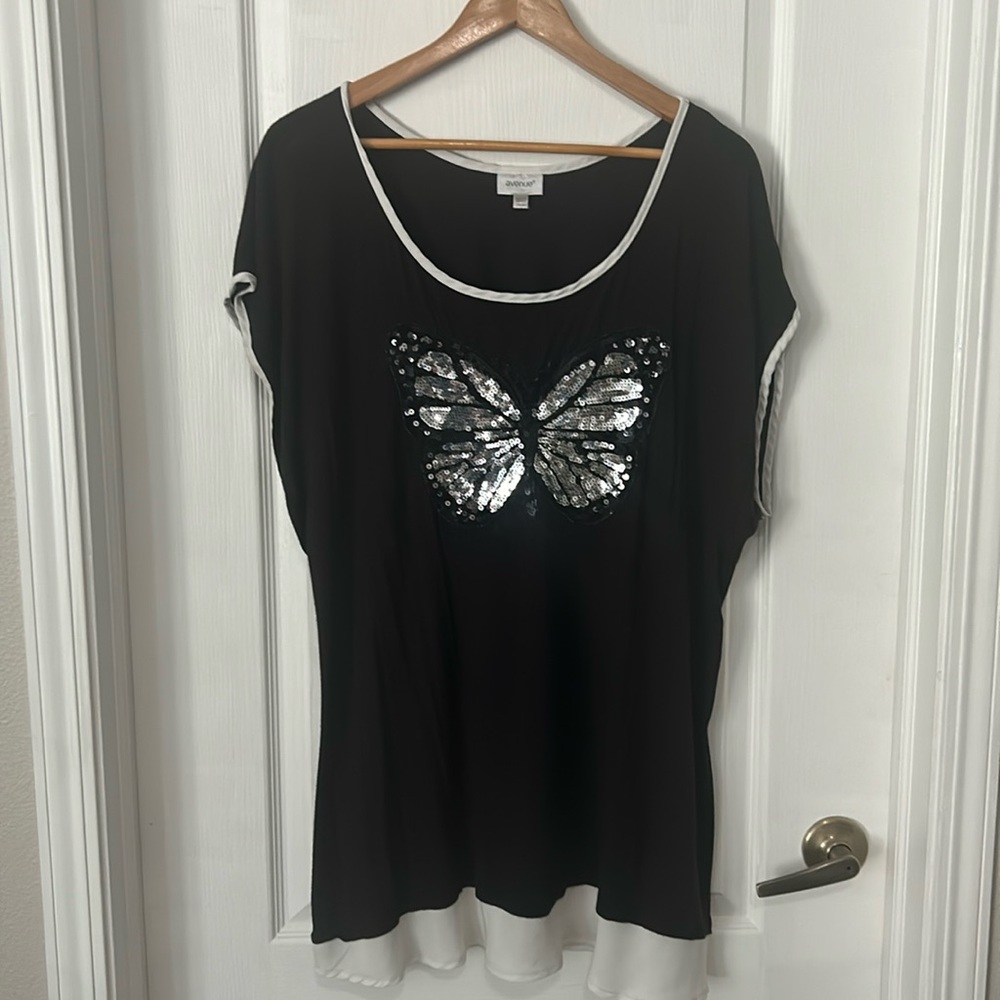 Avenue Embellished Top, Size 18/20